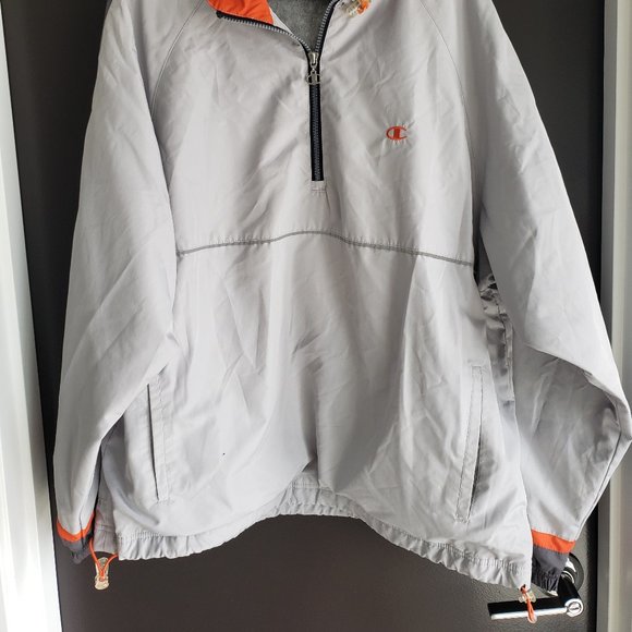 Champion Large Jacket and XXL Pants Grey & Orange Matching Track Suit - Picture 10 of 10
